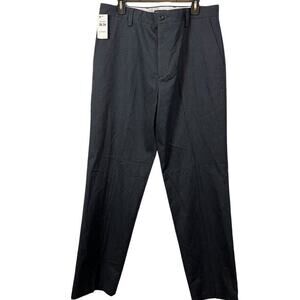 Dockers Mens Standad Easy Khaki Classic Fit Flat Front Gray Pants sz 36 x 34